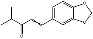 4-Methyl-1-[3,4-(methylenebisoxy)phenyl]-1-penten-3-one 结构式