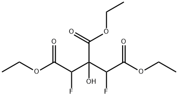 triethyl 1,3-difluoro-2-hydroxypropane-1,2,3-tricarboxylate 结构式