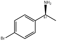 (S)-4-ブロモ-α-メチルベンジルアミン 化学構造式