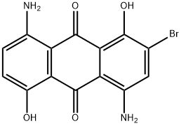 4,8-diamino-2-bromo-1,5-dihydroxyanthraquinone Struktur