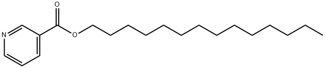 肉豆蔻醇烟酸酯, 273203-62-6, 结构式