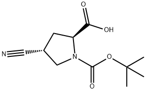 N-叔丁氧羰基-反-4-氰基-L-脯氨酸, 273221-94-6, 结构式