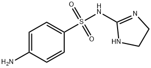 Benzenesulfonamide, 4-amino-N-(4,5-dihydro-1H-imidazol-2-yl)- (9CI) 结构式