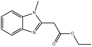 (1-甲基-1H-苯并咪唑-2-基)乙酸乙酯 结构式
