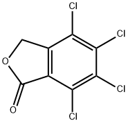 4,5,6,7-テトラクロロイソベンゾフラン-1(3H)-オン 化学構造式