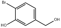 2-溴-5-羟基甲基苯酚, 2737-19-1, 结构式