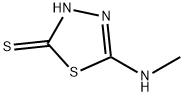 5-甲氨基-[1,3,4]噻二唑-2-硫醇 结构式