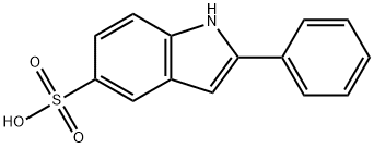 2-Phenylindole-5-sulfonic acid, 27391-34-0, 结构式