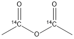ACETIC ANHYDRIDE, [1-14C] Structure