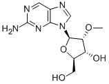 2-AMINO-9-(2-O-METHYL-BETA-D-RIBOFURANOSYL)PURINE Struktur