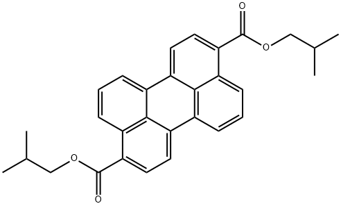 ペリレンジカルボン酸 ジイソブチル (異性体混合物) 化学構造式