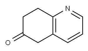 7,8-二氢-5H-喹啉-6-酮 结构式