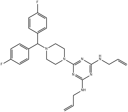 烯丙哌三嗪 结构式