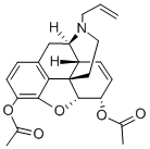 7,8-ジデヒドロ-4,5α-エポキシ-17-(2-プロペニル)モルフィナン-3,6α-ジオールジアセタート 化学構造式