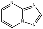 [1,2,4]トリアゾロ[1,5-A]ピリミジン 化学構造式