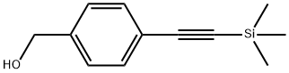 4-(三甲基硅基乙炔基)苄基甲醇 结构式