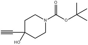4-乙炔基-4-羟基哌啶-1-羧酸叔丁酯, 275387-83-2, 结构式