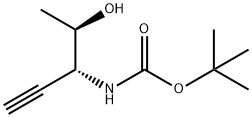 Carbamic acid, [(1R)-1-[(1R)-1-hydroxyethyl]-2-propynyl]-, 1,1-dimethylethyl Struktur