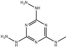 2,4-二肼基-6-甲氨基均三嗪, 2761-15-1, 结构式