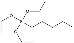 ペンチルトリエトキシシラン 化学構造式