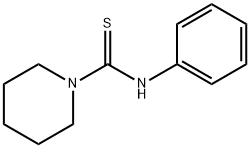 N-フェニル-1-ピペリジンカルボチオアミド 化学構造式