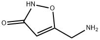 3-ヒドロキシ-5-(アミノメチル)イソオキサゾール 化学構造式