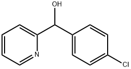 α-(4-クロロフェニル)-2-ピリジンメタノール 化学構造式