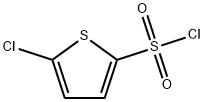 5-クロロチオフェン-2-スルホン酸クロリド 化学構造式