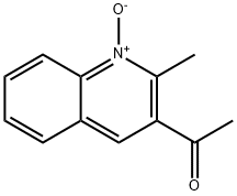 3-アセチル-2-メチルキノリン1-オキシド 化学構造式