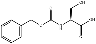 Cbz-DL-丝氨酸 结构式