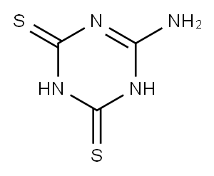 2-AMINO-1,3,5-TRIAZINE-4,6-DITHIOL Structure