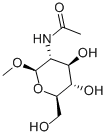 甲基 2-乙酰氨基-3,4,6-O-三乙酰基-2-脱氧-BETA-D-吡喃葡萄糖苷 结构式