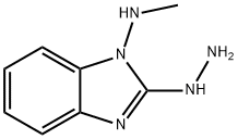 2H-Benzimidazol-2-one,1,3-dihydro-1-(methylamino)-,hydrazone(9CI) Structure