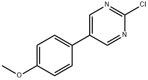 2-CHLORO-5-(4-METHOXYPHENYL)PYRIMIDINE Structure