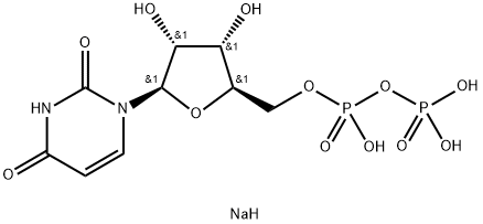 ウリジン-5′-二りん酸二ナトリウム 化学構造式