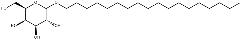 十八烷基-D-葡萄糖苷 结构式