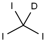 三碘甲烷-D 结构式