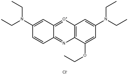 diethyl(3H-1-ethoxy-3-phenoxazinylidene)ammonium chloride Structure