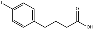 4-(P-ヨードフェニル)酪酸 化学構造式