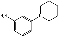 3-(1-哌啶基)苯胺 结构式
