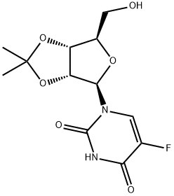 2',3'-O-イソプロピリデン-5-フルオロウリジン 化学構造式