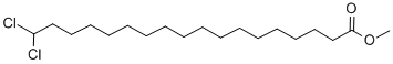 ジクロロステアリン酸メチル (異性体混合物) 化学構造式