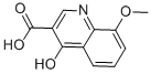 4-HYDROXY-8-METHOXYQUINOLINE-3-CARBOXYLIC ACID Structure