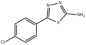 2-氨基-5-(4-氯苯基)-1,3,4-噻二唑, 28004-62-8, 结构式