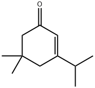5,5-Dimethyl-3-(1-methylethyl)-2-cyclohexen-1-one 结构式