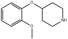 4-(2-メトキシフェノキシ)ピペリジン 化学構造式