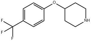 4-(4-三氟甲氧基苯氧基)哌啶 结构式