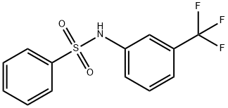 N-[3-(三氟甲基)苯基]苯磺酰胺 结构式