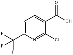 2-Chloro-6-trifluoromethylnicotinic acid Struktur