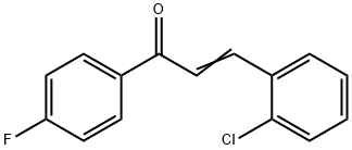 2-クロロ-4′-フルオロカルコン 化学構造式